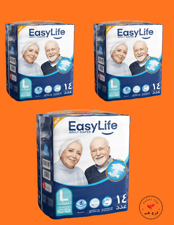 ایزی لایف چسبی بزرگسال سایز بزرگ‌ پک ۳ تایی